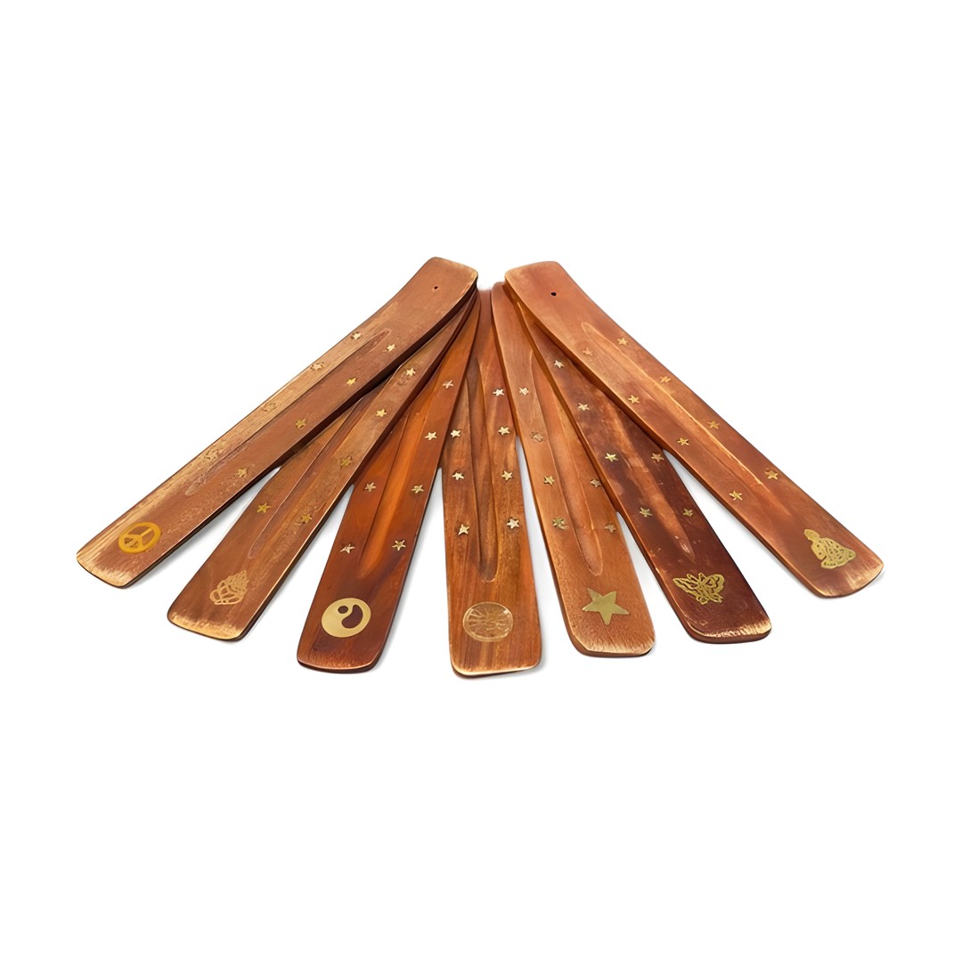 ARJ-AHT-001_g4 Natural Wood Incense Holder | Ash Catching & Mindful Ritual Support - Image 1