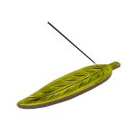 Artisan Leaf Incense Holder | Wood & Resin, Modern Ritual