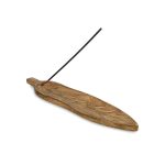 Elegant Leaf Wood Incense Holder | Natural Grace for Your Ritual