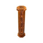 Tower Wood Incense Holder | Elegant Ritual Base