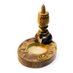 Wooden Backflow Incense Holder | Artisan Crafted for a Serene Ritual