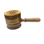 Handled Cone Incense Holder | Natural Wood & Portable Ritual