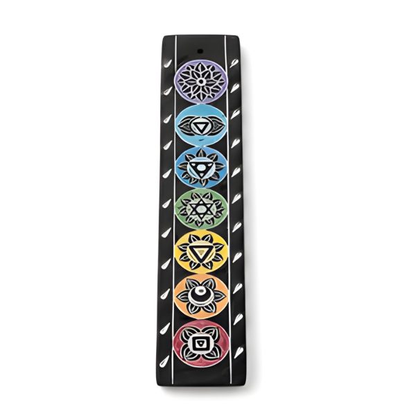Chakra Stick Incense Holder, Black