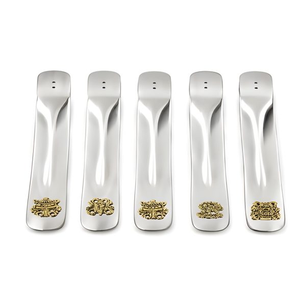 Spoon-Shaped Aluminum Stick Incense Holder