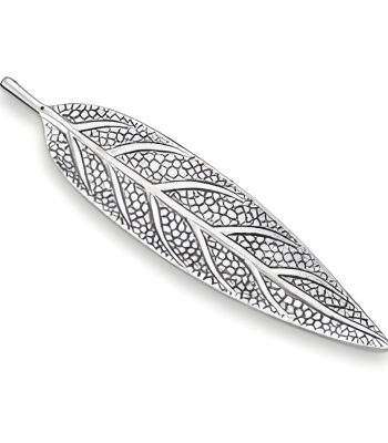 Engraved Leaf Stick Incense Holder