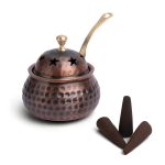 Copper Cone Incense Holder | Sturdy Craftsmanship, Safe Burning & Altar Elegance