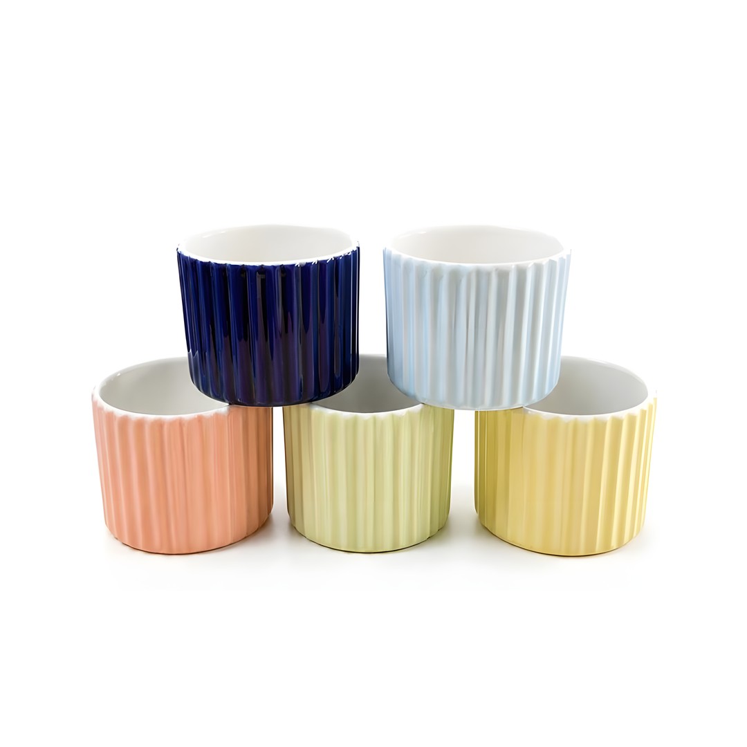 ARJ-SER-002_g2 Colorful Ceramic Candle Bowl | Warm Ambiance & Mindful Burning - Image 1