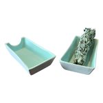 Artisan Ceramic Incense Holder | Stable Base, Ash Catcher & Ritual Serenity