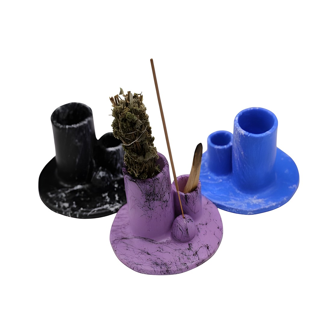 ARJ-TAS-007_g3 Tri-Function Stone Incense Burner | Versatile Ritual Companion - Image 1