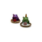Frog Backflow Burner | Hand-Carved Natural Stone